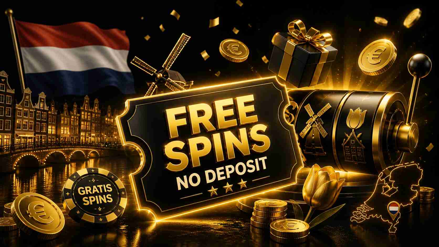 Free spins bonus no deposit voor Nederlandse spelers met gratis spins zonder storting, online slots en casino promoties